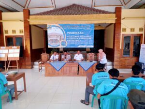 Pembukaan Pelatihan Furniture di Desa Ciwuni