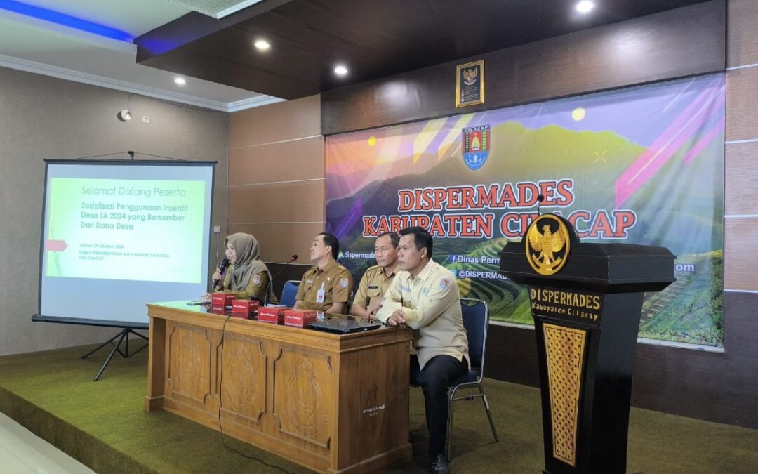 52 Desa dari 16 Kecamatan di Kabupaten Cilacap Mendapatkan Insentif Desa Tahun Anggaran 2024