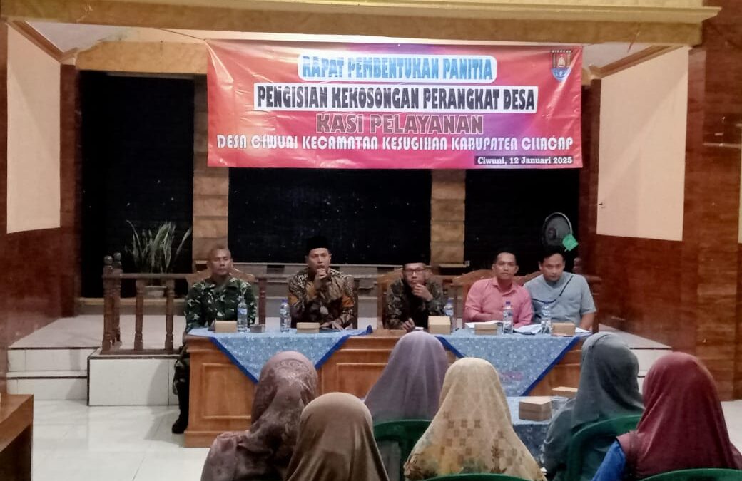 Pemerintah Desa Ciwuni Bentuk Panitia Pengisian Kekosongan Perangkat Desa untuk Kasi Pelayanan