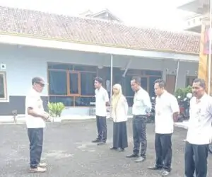 APEL PAGI; KADES CIWUNI SOSIALISASIKAN RENCANA PEMBANGUNAN JALAN GLIGIR SAPI DI DUSUN TIPARJAYA